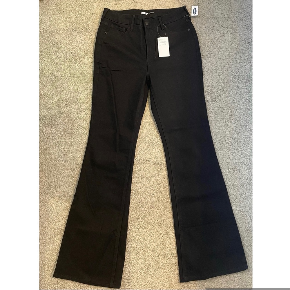 Black High Waisted Flare Jeans